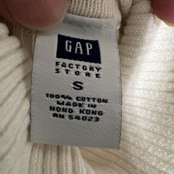 Vintage GAP Turtleneck Sweater Striped Stretch Y2K Pullover Ribbed Brown Women S - Picture 2 of 7